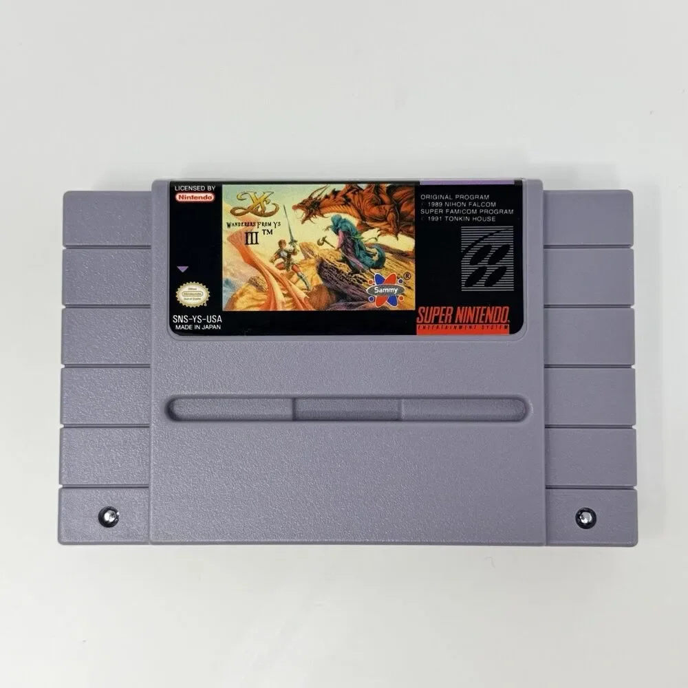Wanderers From Ys III Nintendo Super NES SNES Complete CIB Authentic Tested